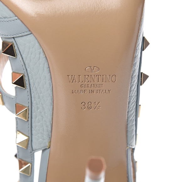 NWOT Valentino Garavani Rock Studs Pumps- Sky Blue- **RARE FIND/Limited Ed.** - Picture 7 of 8